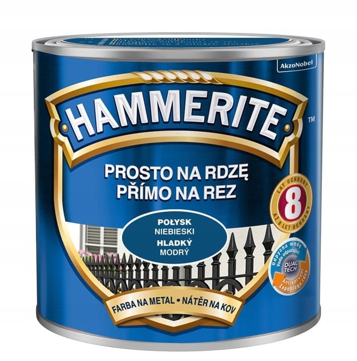 HAMMERITE Prosto na Rdzę 2,5L Niebieski połysk