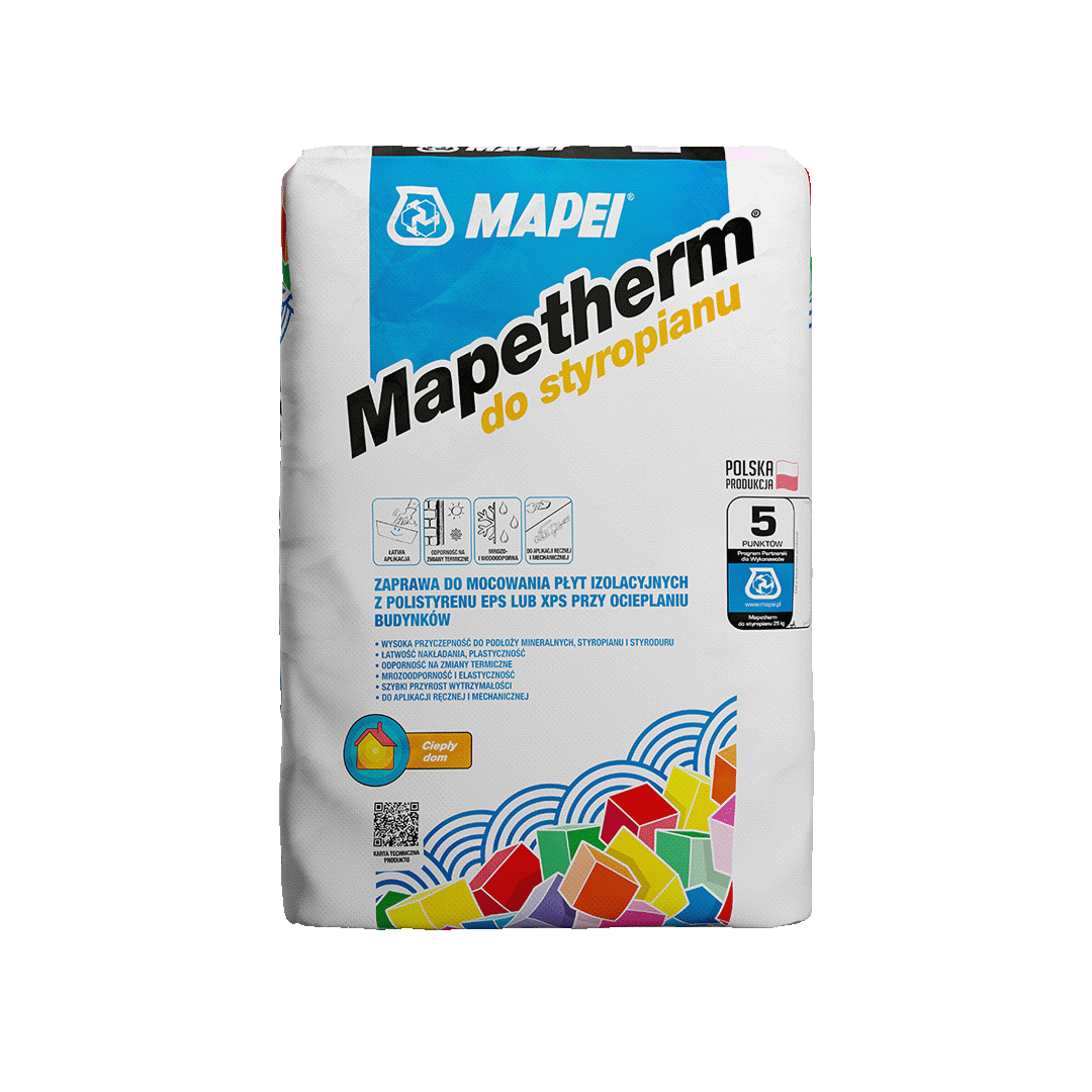 MAPEI Zaprawa klej do styropianu Mapetherm 25kg