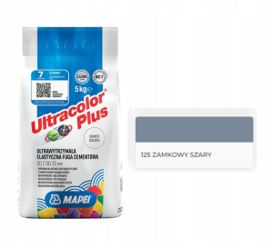 Mapei fuga ULTRACOLOR PLUS 125 ZAMKOWY SZARY 5KG