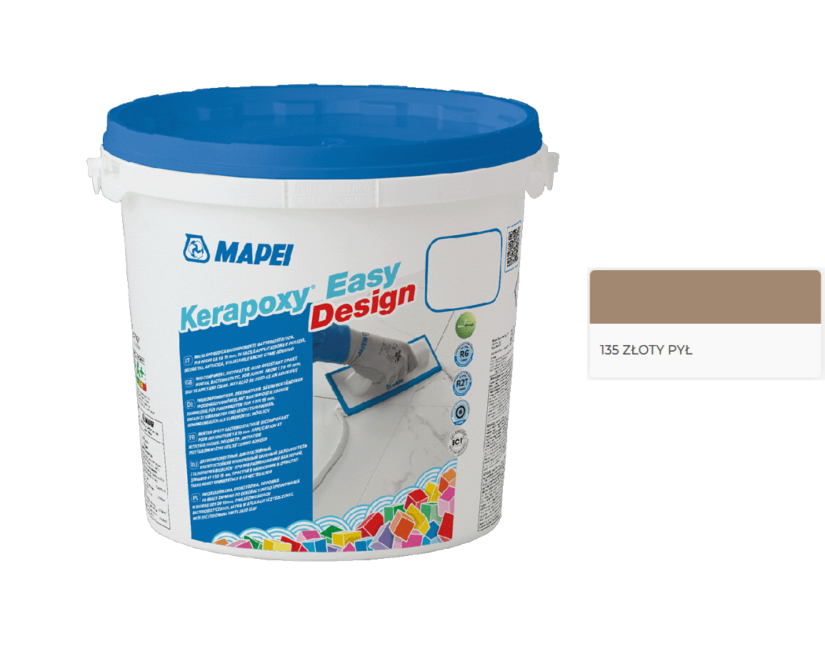 Mapei Kerapoxy Easy Design - Uniwersalna fuga epoksydowa 3kg Złoty pył 135