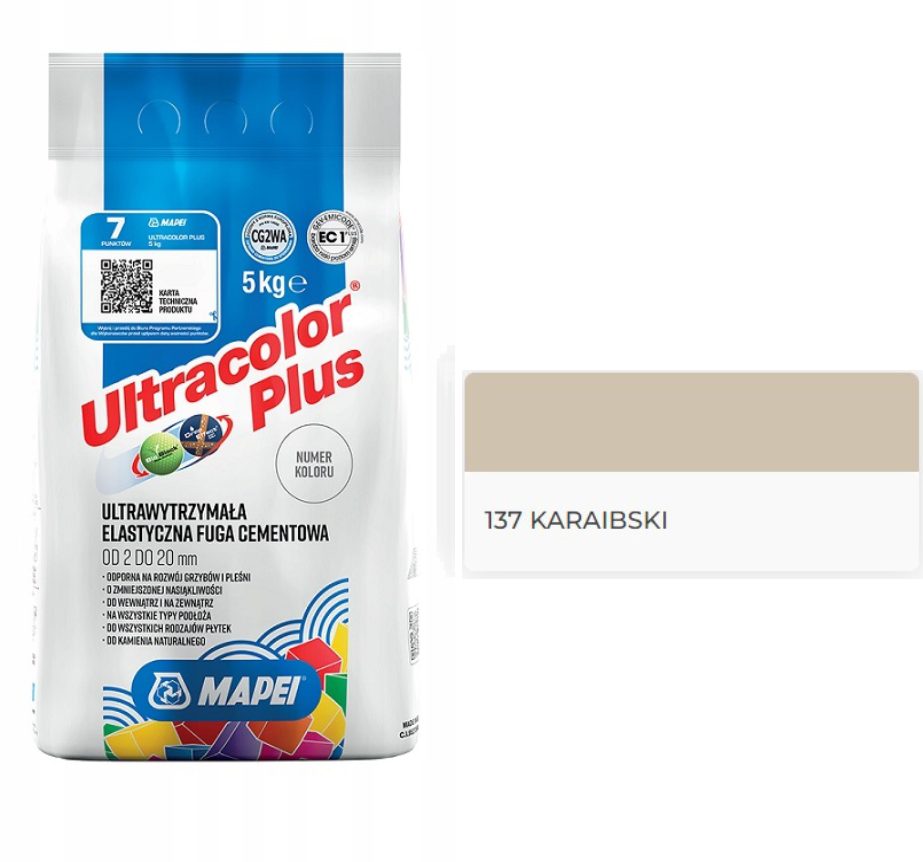 Mapei fuga ULTRACOLOR PLUS 137 KARAIBSKI 5kg