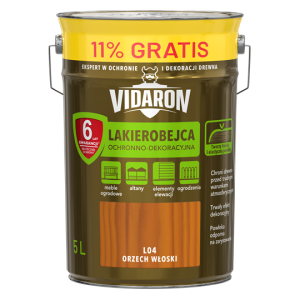 VIDARON Lakierobejca ochronno-dekoracyjna orzech włoski L04 5L