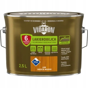  VIDARON Lakierobejca ochronno-dekoracyjna orzech włoski L04 2,5L