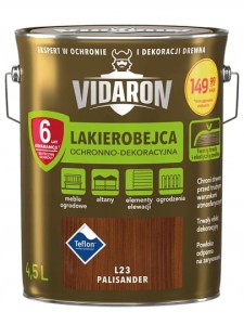  VIDARON Lakierobejca ochronno-dekoracyjna palisander L23 2,5L