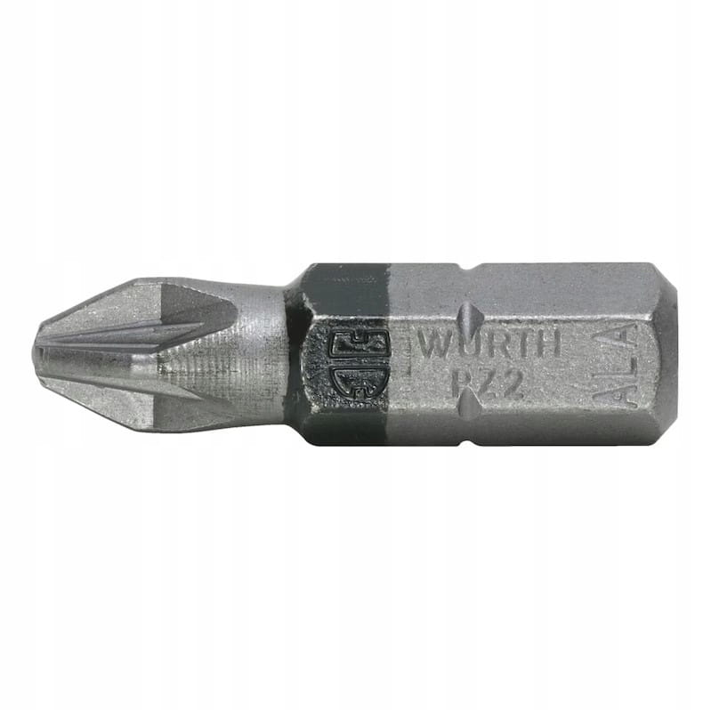 WURTH Bit Grot PZ2 Końcówka do wkrętarki POZIDRIV 1/4 " 25mm