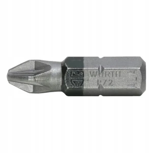 WURTH Bit Grot PZ2 Końcówka do wkrętarki POZIDRIV 1/4 " 25mm