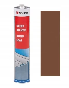 Wurth K+D Klej strukturalny i Szczeliwo masa uszczelniająca Brązowy 300 ml