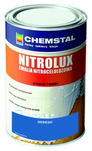 CHEMSTAL NITROLUX Emalia nitro 1L NIEBIESKI POŁYSK