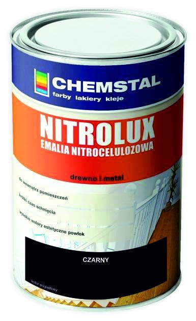 CHEMSTAL NITROLUX Emalia nitro 10L CZARNY POŁYSK