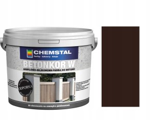 CHEMSTAL Farba do betonu BETONKOR W Brązowy Ciemny 3L