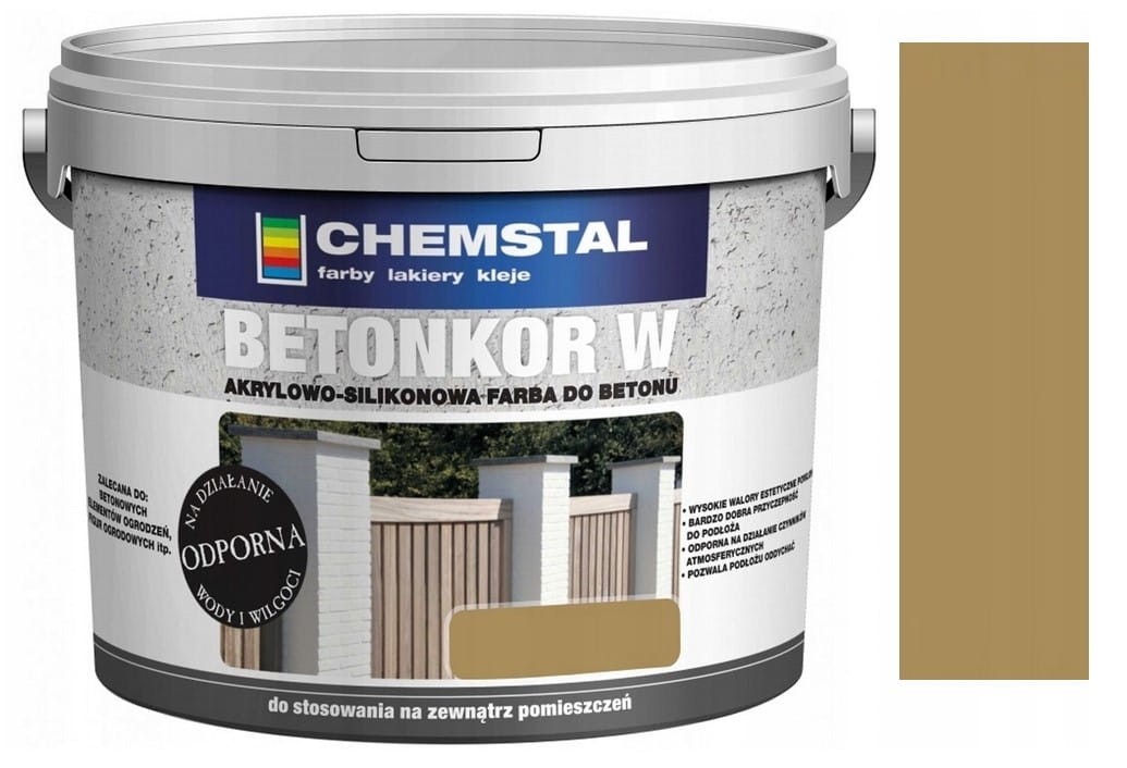 CHEMSTAL Farba do betonu BETONKOR W Beżowy 3L