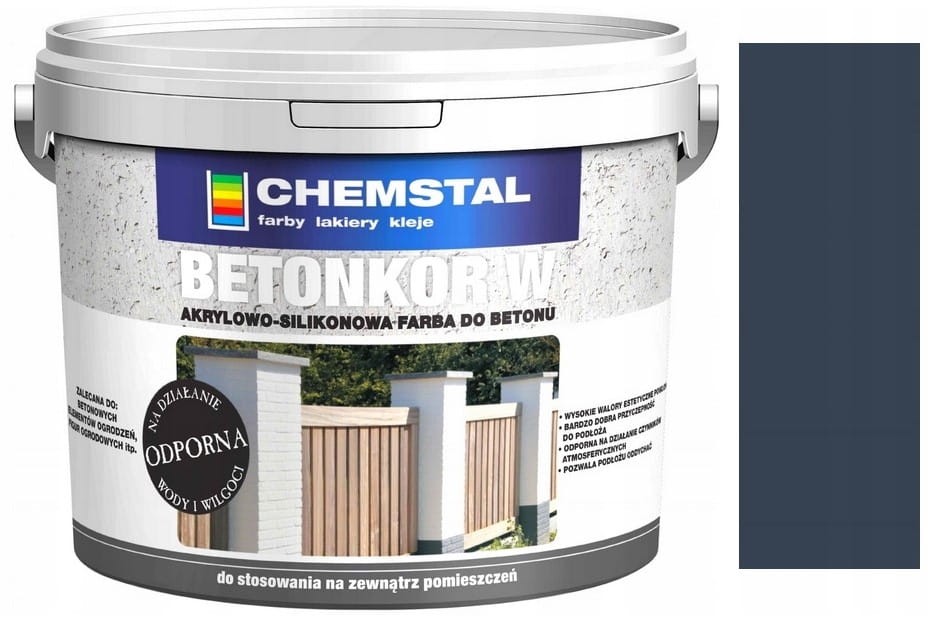 CHEMSTAL Farba do betonu BETONKOR W Antracyt 1L