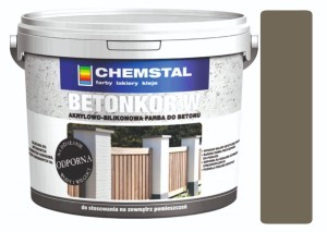 CHEMSTAL Farba do betonu BETONKOR W Szary 10L