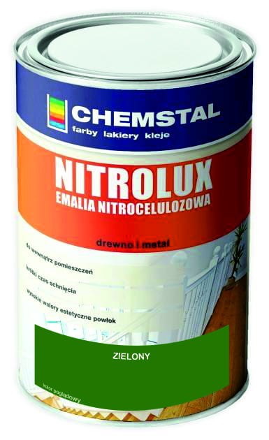 CHEMSTAL NITROLUX Emalia nitro 10L ZIELONY POŁYSK