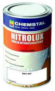 CHEMSTAL NITROLUX Emalia nitro 5L BIAŁY MAT