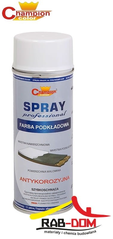 CHAMPION Farba podkładowa 400ml BIAŁY
