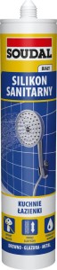 SOUDAL Silikon sanitarny 280ml  BIAŁY