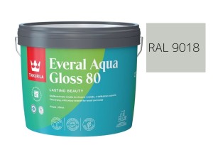TIKKURILA Everal Aqua Gloss [80] 2,7l Połysk KOLOR BIAŁY PAPIRUS RAL 9018