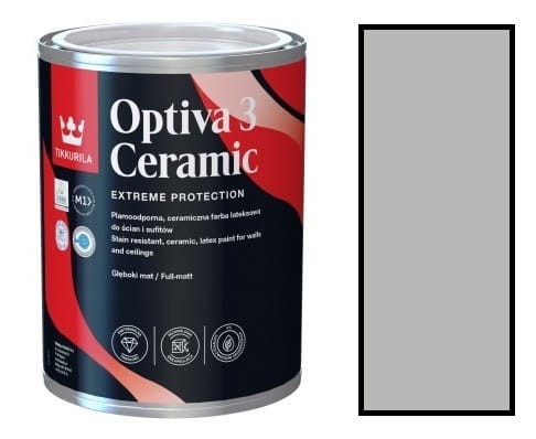 TIKKURILA Optiva Ceramic Matt 3 0,9l KOLOR S 3000-N