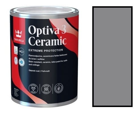 TIKKURILA Optiva Ceramic Matt 3 0,9l KOLOR S 5000-N