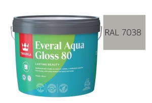 TIKKURILA Everal Aqua Gloss [80] 2,7l Połysk KOLOR SZARY AGATOWY RAL 7038