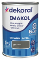 DEKORAL Emakol Strong emalia do drewna i metalu 0,9l Szary Jasny Mat