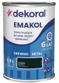 DEKORAL Emakol Strong emalia do drewna i metalu 0,9l Czarny Mat