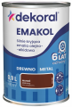 DEKORAL Emakol Strong emalia do drewna i metalu 0,9l Mahoń Mat