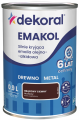 DEKORAL Emakol Strong emalia do drewna i metalu 0,9l Brązowy Ciemny Mat