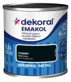 DEKORAL Emakol Strong emalia do drewna i metalu 0,2l Czarny Mat