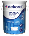 DEKORAL Emakol Strong emalia do drewna i metalu 5l Biały