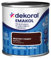 DEKORAL Emakol Strong emalia do drewna i metalu 0,2l Brązowy Ciemny Mat