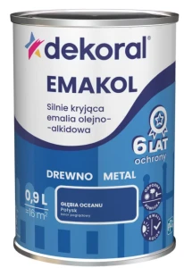 DEKORAL Emakol Strong emalia do drewna i metalu 0,9l Głębia oceanu