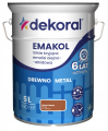 DEKORAL Emakol Strong emalia do drewna i metalu 5l Orzech Średni