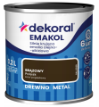 DEKORAL Emakol Strong emalia do drewna i metalu 0,2l Brązowy