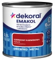 DEKORAL Emakol Strong emalia do drewna i metalu 0,2l Czerwony Karminowy