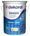 DEKORAL Emakol Strong emalia do drewna i metalu 5l Kremowy