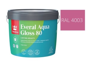 TIKKURILA Everal Aqua Gloss [80] 2,7l Połysk KOLOR WRZOSOWY RAL 4003