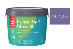 TIKKURILA Everal Aqua Gloss [80] 2,7l Połysk KOLOR FIOLETOWY RAL 4005