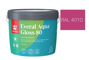 TIKKURILA Everal Aqua Gloss [80] 2,7l Połysk KOLOR TELEMAGENTA RAL 4010