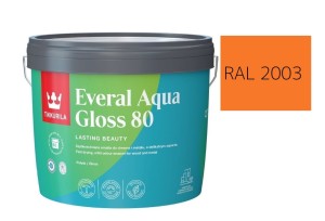 TIKKURILA Everal Aqua Gloss [80] 2,7l Połysk KOLOR POMARAŃCZOWY PASTELOWY RAL 2003