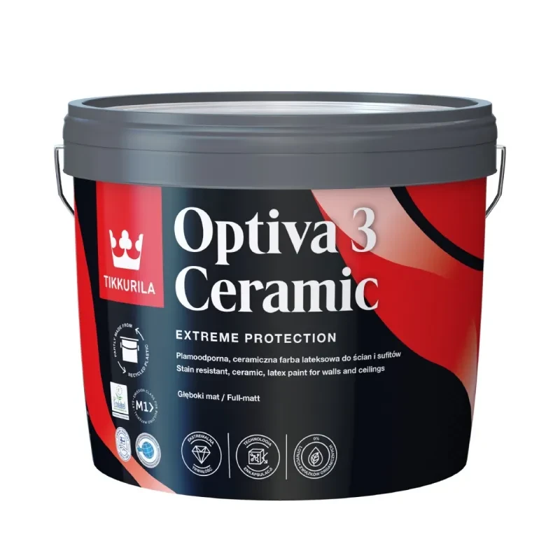 TIKKURILA Optiva Ceramic Matt 3 2,7l BIAŁA