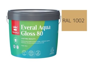 TIKKURILA Everal Aqua Gloss [80] 2,7l Połysk KOLOR PIASKOWY  RAL 1002