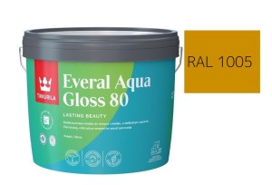 TIKKURILA Everal Aqua Gloss [80] 2,7l Połysk KOLOR MIODOWY  RAL 1005