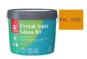 TIKKURILA Everal Aqua Gloss [80] 2,7l Połysk KOLOR KUKURYDZIANY  RAL 1006
