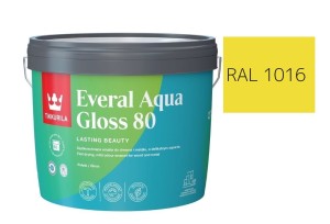 TIKKURILA Everal Aqua Gloss [80] 2,7l Połysk KOLOR SIARKOWY RAL 1016