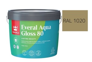 TIKKURILA Everal Aqua Gloss [80] 2,7l Połysk KOLOR PIASKOWY RAL 1020