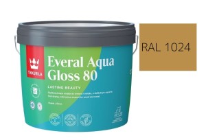 TIKKURILA Everal Aqua Gloss [80] 2,7l Połysk KOLOR OCHRA ŻÓŁTY  RAL 1024