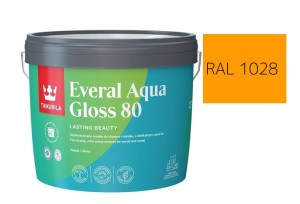 TIKKURILA Everal Aqua Gloss [80] 2,7l Połysk KOLOR MELONOWY  RAL 1028
