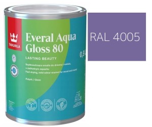 TIKKURILA Everal Aqua Gloss [80] 0,9l Połysk KOLOR FIOLETOWY RAL 4005